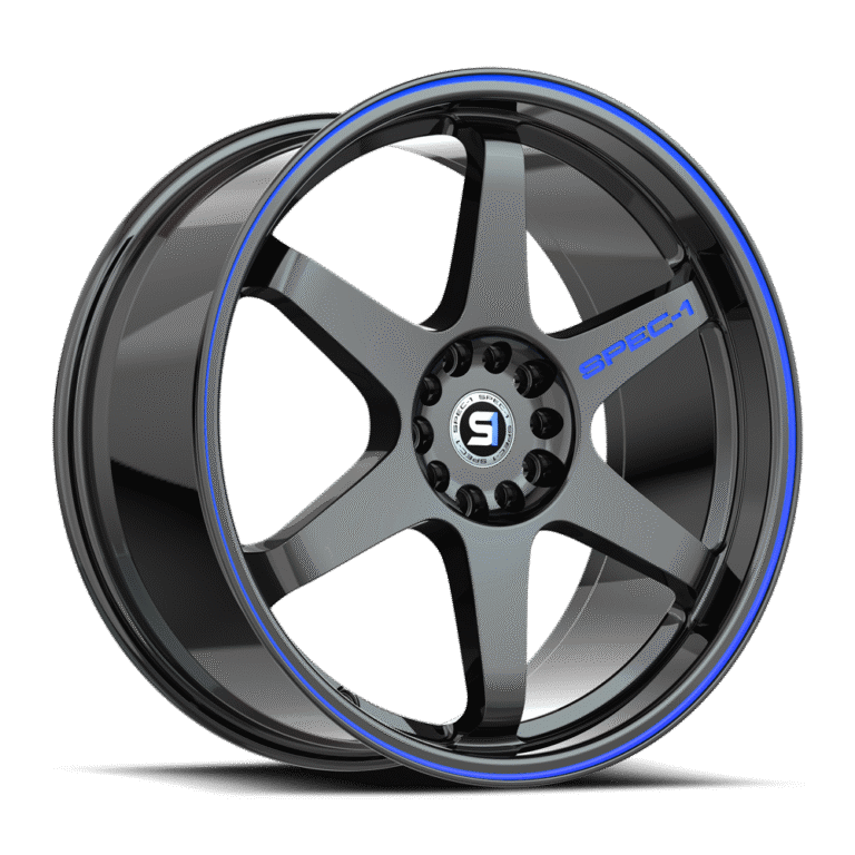 Gloss Black & Blue Line